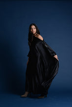 Load image into Gallery viewer, Black Satin Kaftan

