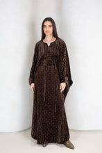 Load image into Gallery viewer, Polka Velvet Flowing Kaftan
