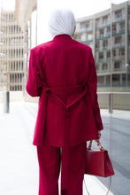 Load image into Gallery viewer, The Belted Collarless Suit
