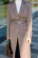 Load image into Gallery viewer, The Double Belt Long Jacket
