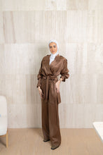 Load image into Gallery viewer, Silky Cropped Trench Set
