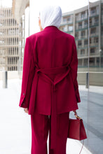 Load image into Gallery viewer, The Belted Collarless Suit
