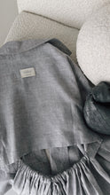 Load image into Gallery viewer, Open Back Linen Jacket - Denim Blue
