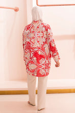 Load image into Gallery viewer, Coral Print Silk Shirt
