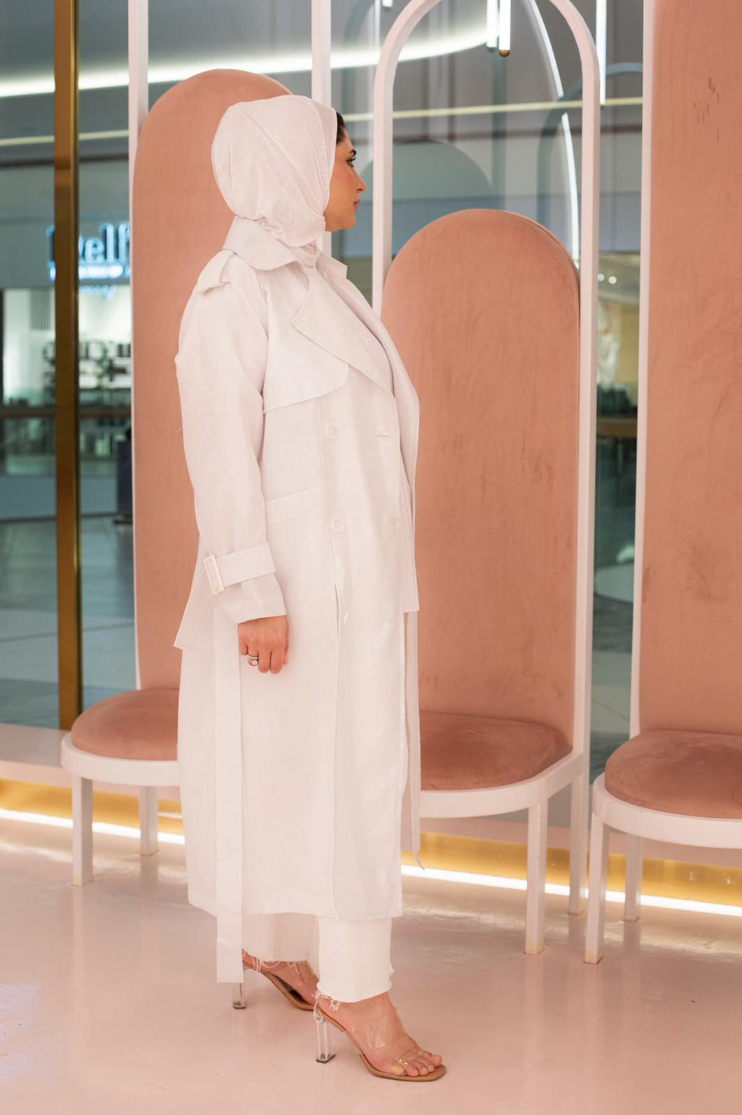 White Silver Trench