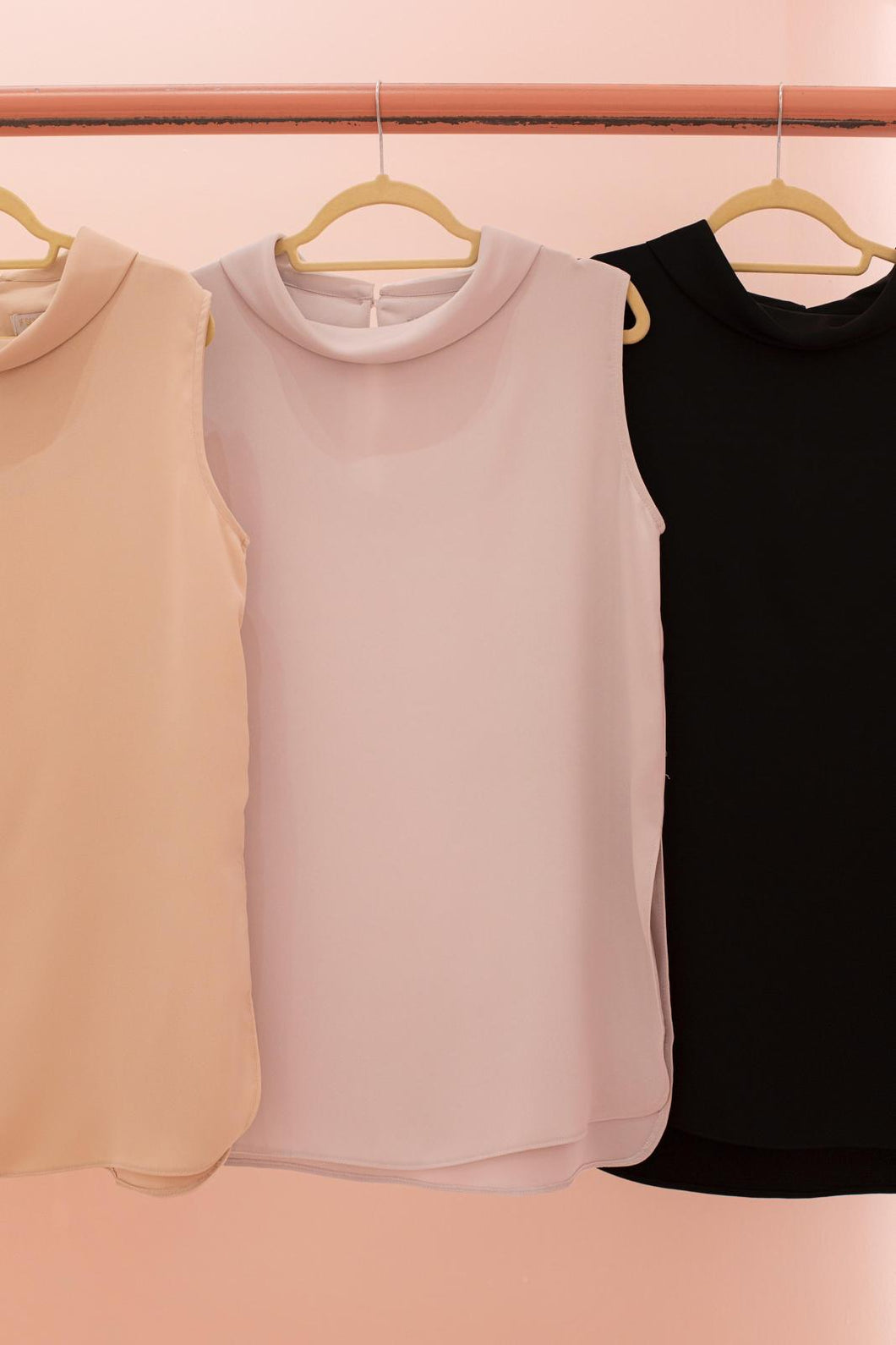 Satin Sleeveless Blouse