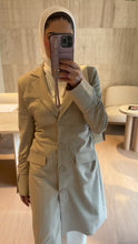 Load and play video in Gallery viewer, The Ruched Pinstripe Blazer
