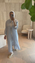 Load and play video in Gallery viewer, Bling Pinstripe Long Shirt

