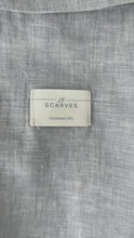 Load and play video in Gallery viewer, Open Back Linen Jacket - Denim Blue
