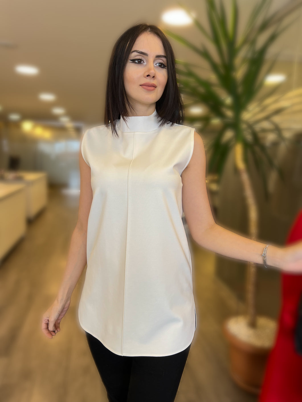 Sporty Sleeveless Blouse